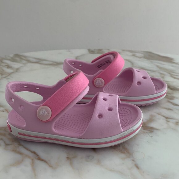 Crocs - Kids Crocband Sandal -Ballerina Pink - Picture 3 of 7